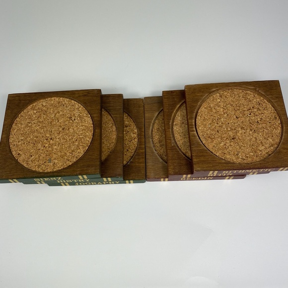 Gail Craft Wood Books 6 Coasters Vintage - Picture 7 of 10